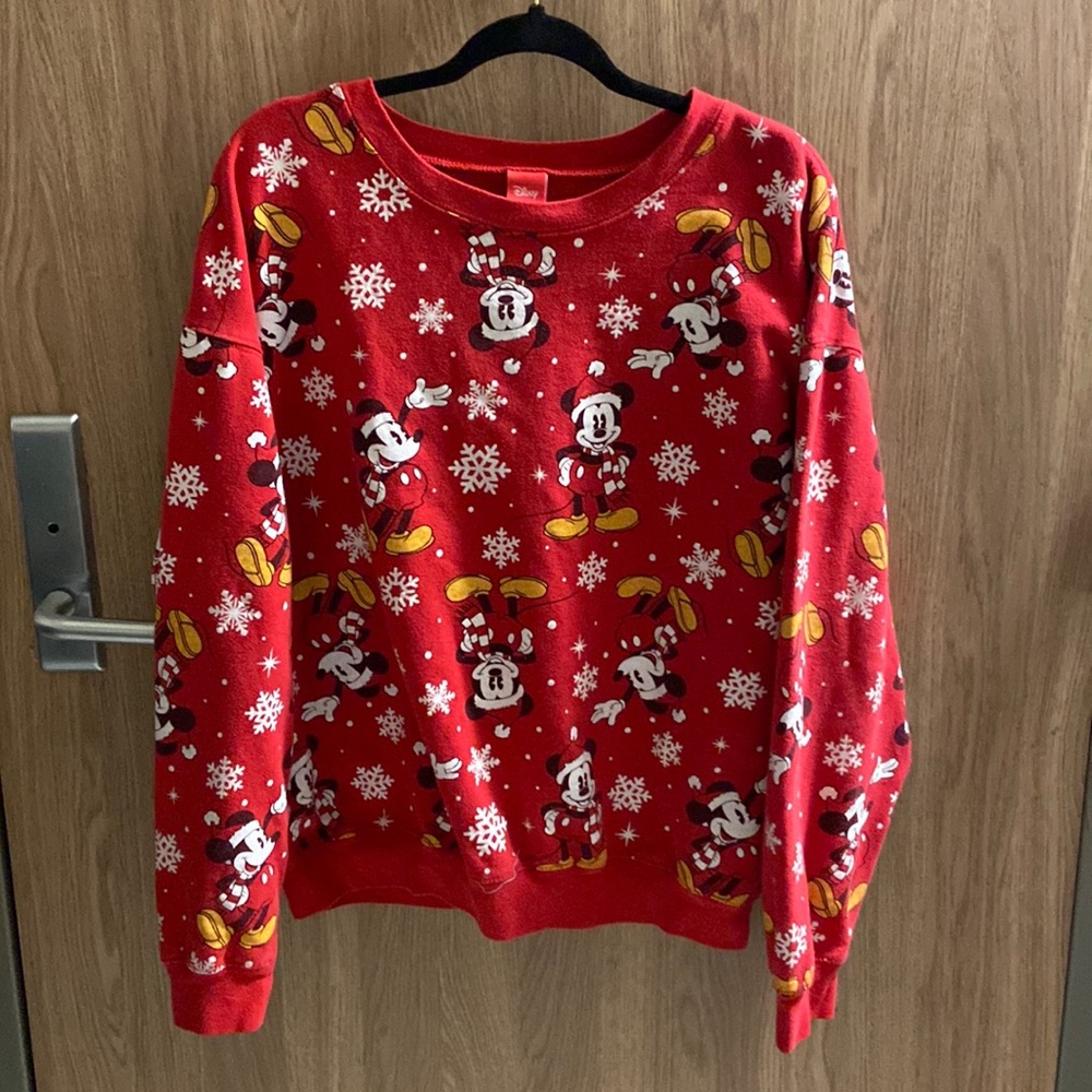 Mickey Mouse and Snowflake Sweater